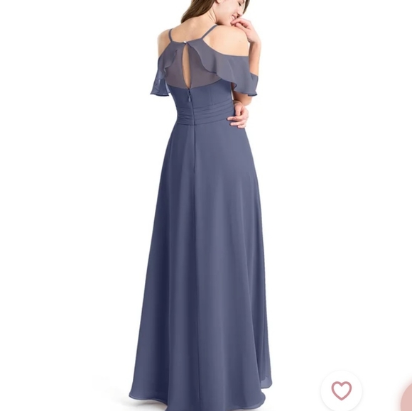Azazie Dakota Bridesmaid Dress Stormy - Picture 2 of 6